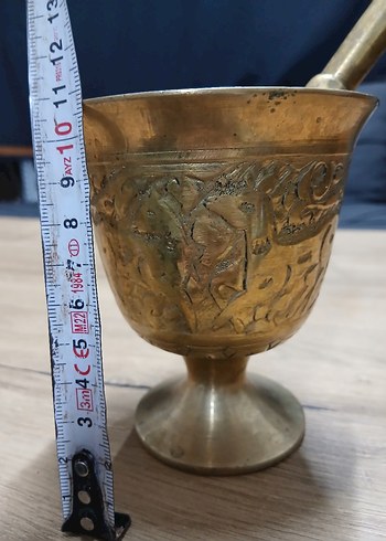 Altın Renkli Parlak Havan ve Havan ve Tokmağı - Görsel 2