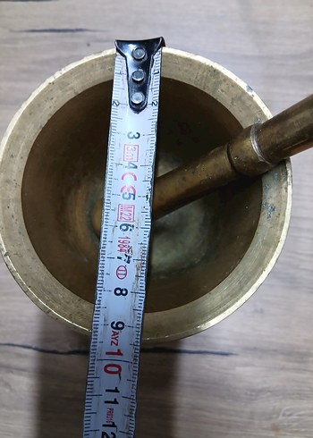 Altın Renkli Parlak Havan ve Havan ve Tokmağı - Görsel 3