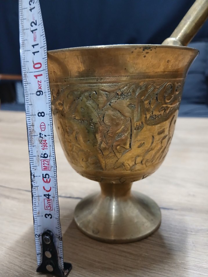 Altın Renkli Parlak Havan ve Havan ve Tokmağı - Görsel 2