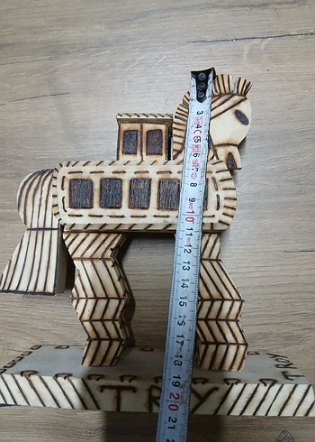 Ahşap At Figürü truva - Görsel 2