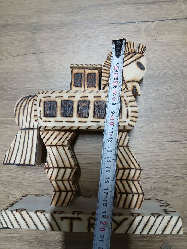 Ahşap At Figürü truva - Görsel 2