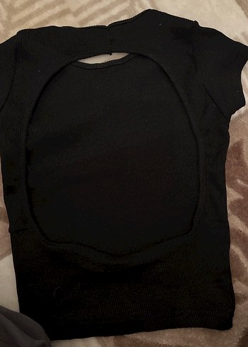 Siyah Kız Çocuk Kısa Kollu Atlet - Görsel 2