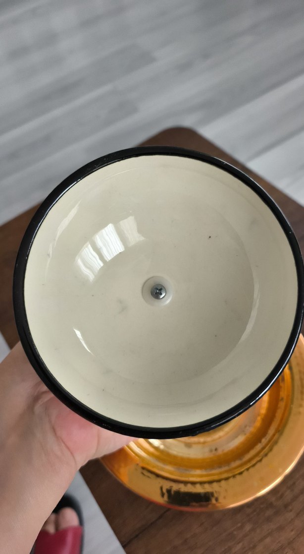 Renkli Etnik Desenli Bakır görünümlü Kapaklı sunum Tabak - Görsel 5