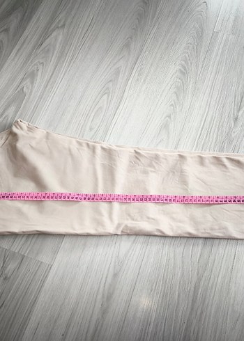 Bej  Keten Rahat Kesim Pantolon - Görsel 4