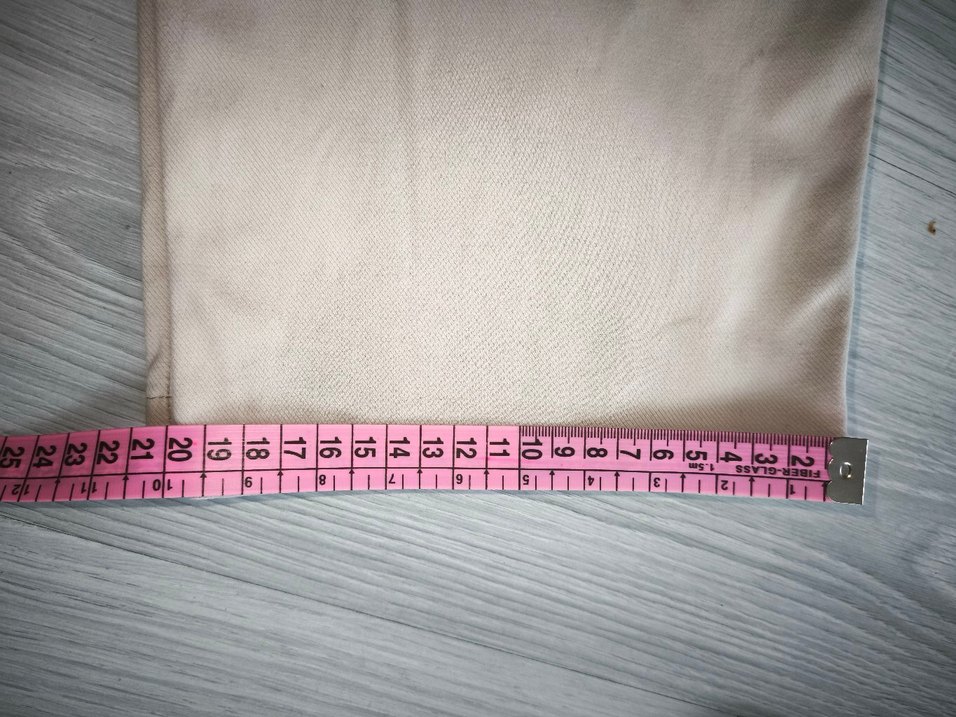 Bej  Keten Rahat Kesim Pantolon - Görsel 5