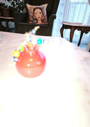 Renkli Boncuklu Süs Nar - Görsel 2