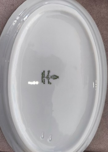 Beyaz Altın Kenarlı Porselen Tabak Seti - Görsel 5