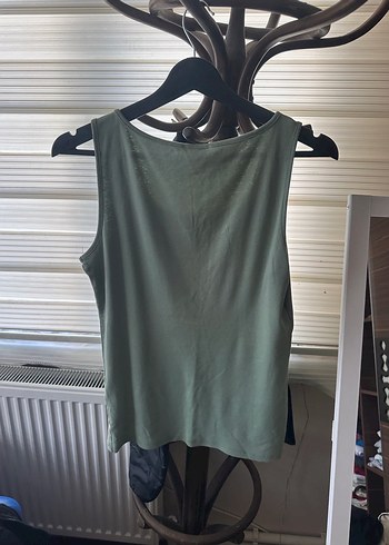 Kadın Haki Keten Salaş Atlet - Görsel 2