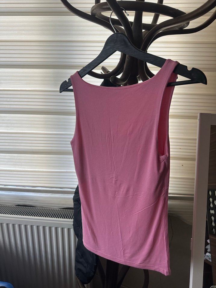 Pembe Midi Kadın Kolsuz Atlet - Görsel 2