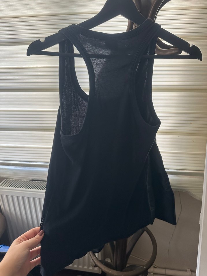 Siyah Kolsuz Midi  Bluz - Görsel 2