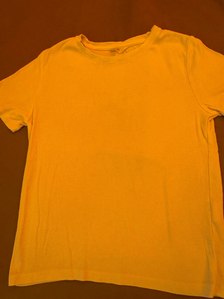 Beyaz  Kadın Kısa Kollu Basic Tişört - Görsel 2