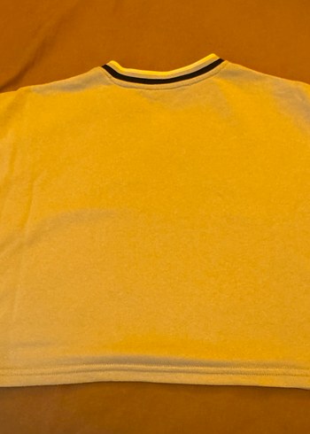 Kadın mavi V Yaka Baskılı tshirt - Görsel 2