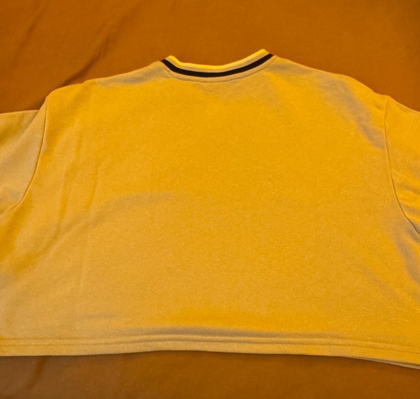 Kadın mavi V Yaka Baskılı tshirt - Görsel 2