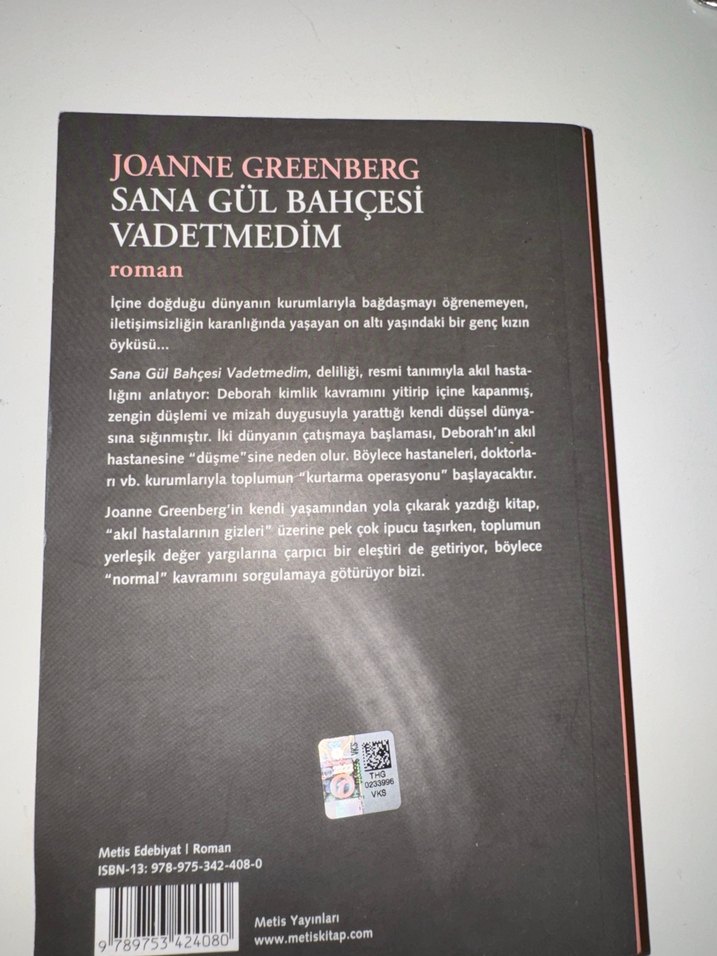 Sana Gül Bahçesi Vadetmedim - Joanne Greenberg - Görsel 2