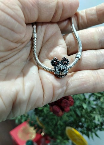 Pandora Minnie mouse charm 925 ayar gümüş - Görsel 2