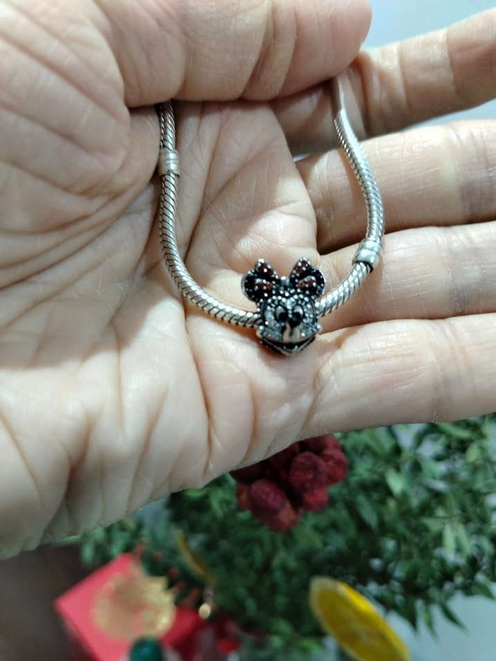 Pandora Minnie mouse charm 925 ayar gümüş - Görsel 2