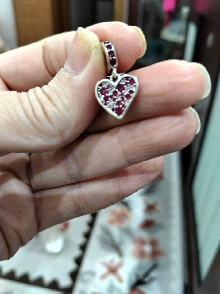 Pandora Kalp charm 925 ayar gümüş - Görsel 5