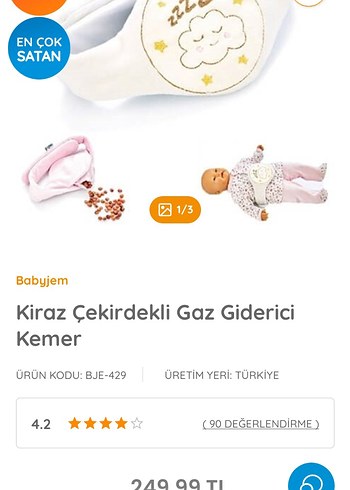 Nakışlı Beyaz Bebek Uyku Aksesuarı - Görsel 3