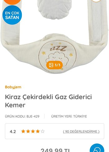 Nakışlı Beyaz Bebek Uyku Aksesuarı - Görsel 2