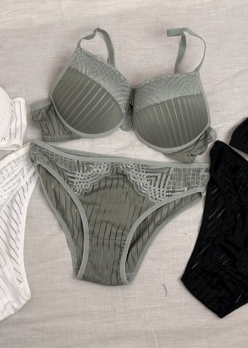 Yeşil Bohem Mini Sütyen Takımı - Görsel 2