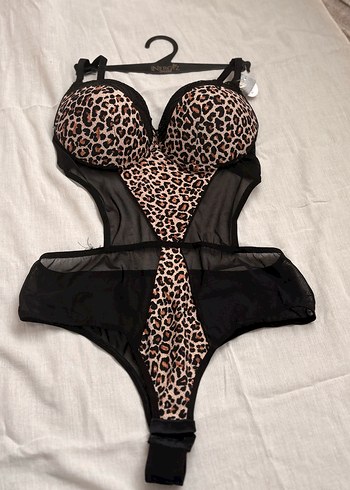 Leopar Desenli Gotik Göğüs Korse - Görsel 2