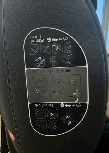 Siyah Çocuk Oto Koltuğu Güvenlikli - Görsel 4