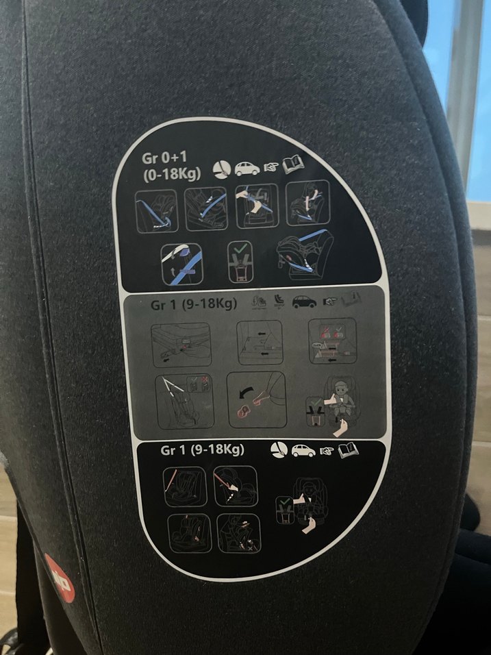 Siyah Çocuk Oto Koltuğu Güvenlikli - Görsel 4