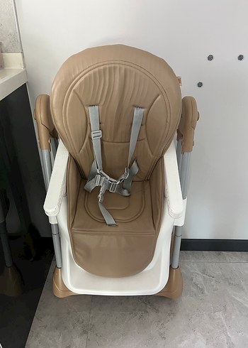 Kahverengi ve Gri Bebek Mama Sandalyesi - Görsel 2