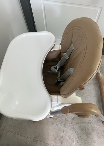 Kahverengi ve Gri Bebek Mama Sandalyesi - Görsel 3