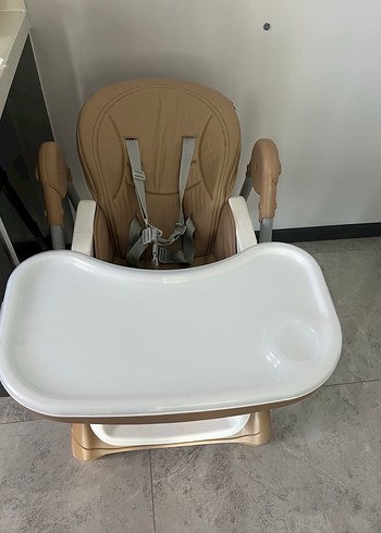 Kahverengi ve Gri Bebek Mama Sandalyesi - Görsel 5