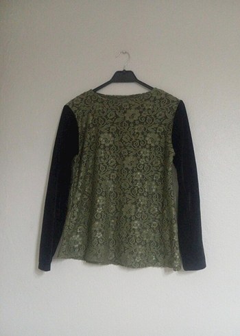 Uzun Kollu Küpürlü bluzz - Görsel 4