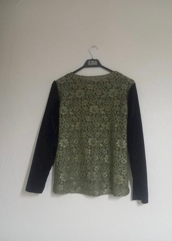 Uzun Kollu Küpürlü bluzz - Görsel 3