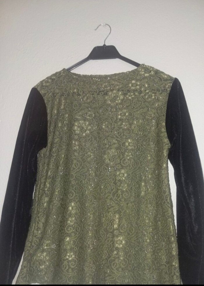 Uzun Kollu Küpürlü bluzz - Görsel 2