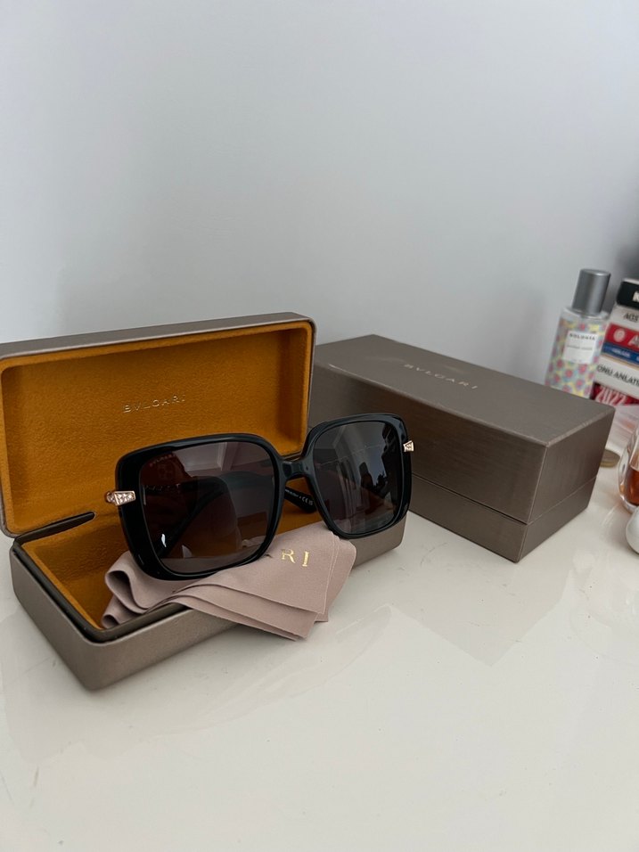 Orijinal BVgari siyah kadın gözlüğü - Görsel 4