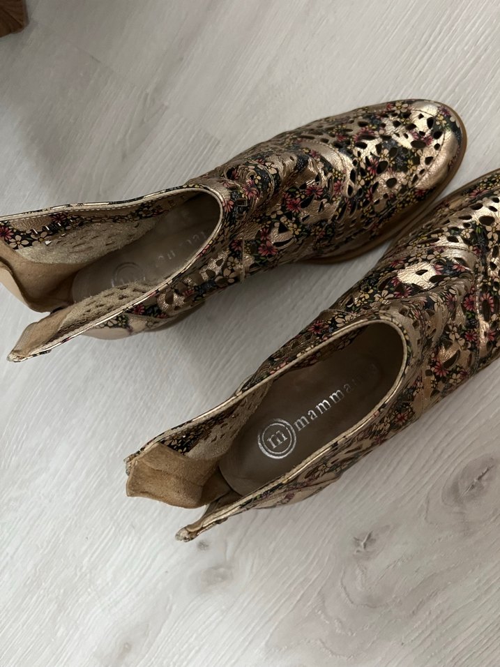 Mamamia marka Payetli Yılan Desenli Kadın Dolgu Topuk Bot - Görsel 3