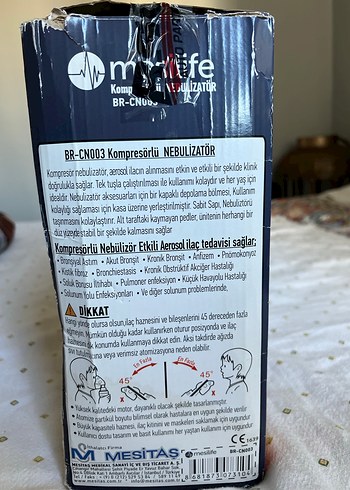 Mesilıfe Nebülizatör BR-CN003 Kompresörlü - Görsel 3