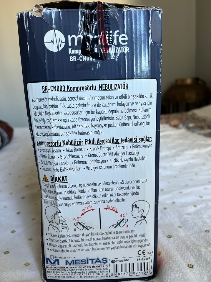 Mesilıfe Nebülizatör BR-CN003 Kompresörlü - Görsel 3