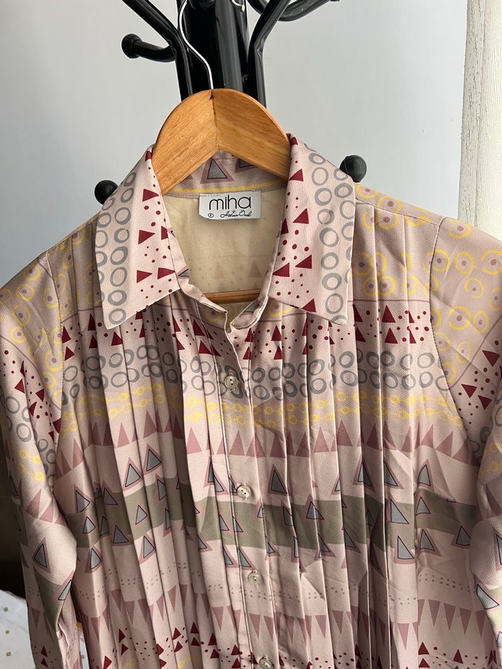 Miha marka Bej Pilili Bohem Kadın elbise - Görsel 2