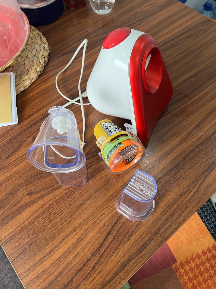 Tefal rende Renkli Kırmızı Çok Fonksiyonlu Doğrayıcı - Görsel 5