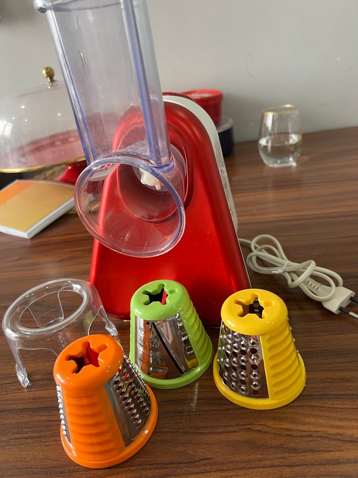 Tefal rende Renkli Kırmızı Çok Fonksiyonlu Doğrayıcı - Görsel 2