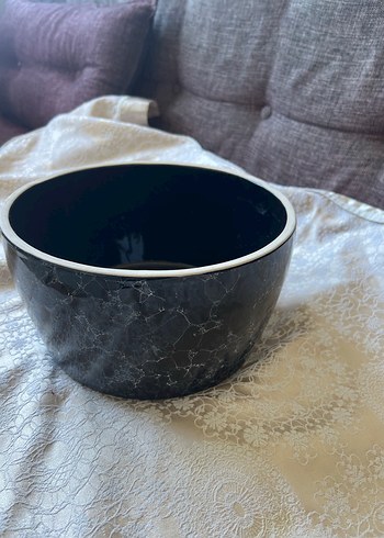 Siyah Mermer Görünümlü saksı - Görsel 3