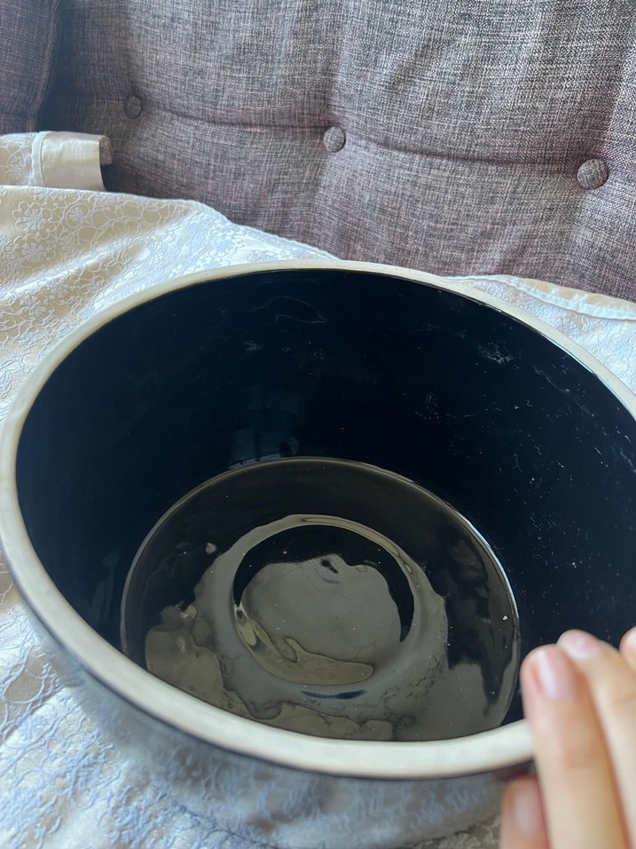 Siyah Mermer Görünümlü saksı - Görsel 4