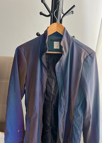 Yargıcı marka parlak kalın yağmurluk ceket - Görsel 5