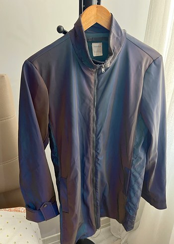 Yargıcı marka parlak kalın yağmurluk ceket - Görsel 2