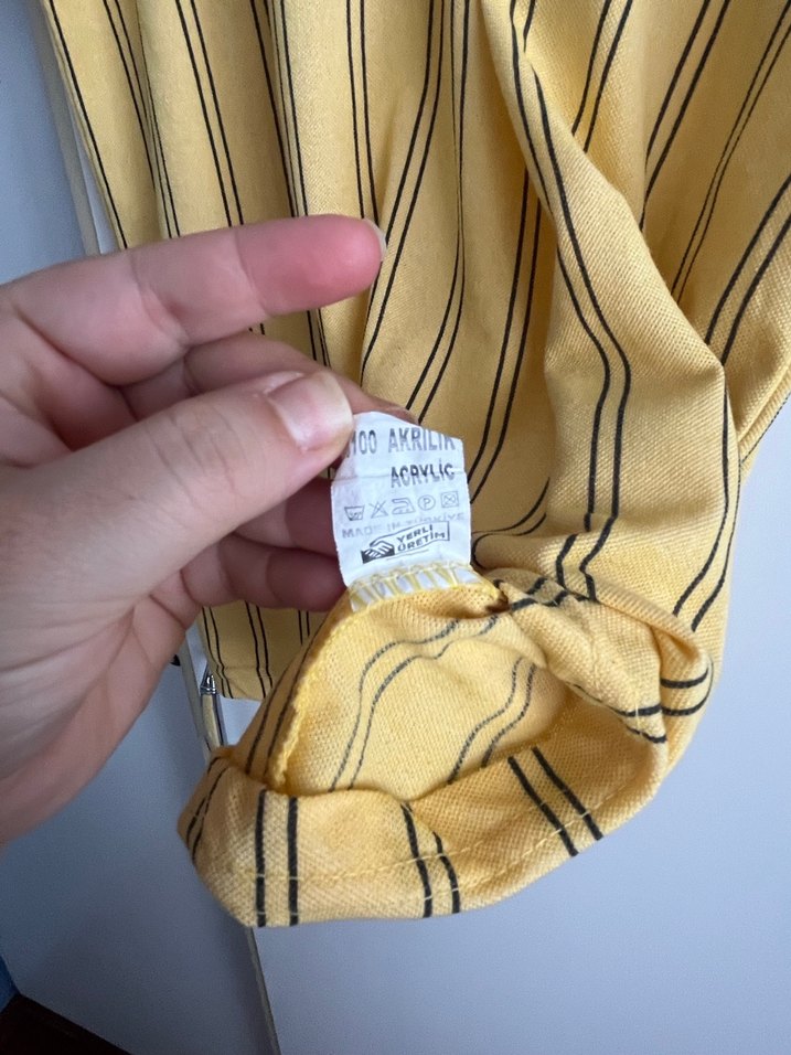 Sarı Polo Yaka Tişört - Görsel 5