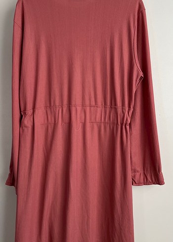 Gül Kurusu Fitilli Butik Elbise (XL Beden) - Görsel 5