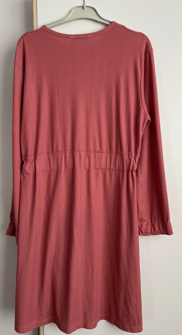 Gül Kurusu Fitilli Butik Elbise (XL Beden) - Görsel 5