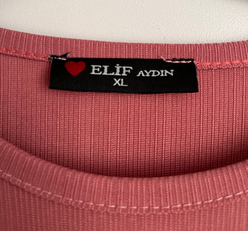 Gül Kurusu Fitilli Butik Elbise (XL Beden) - Görsel 3