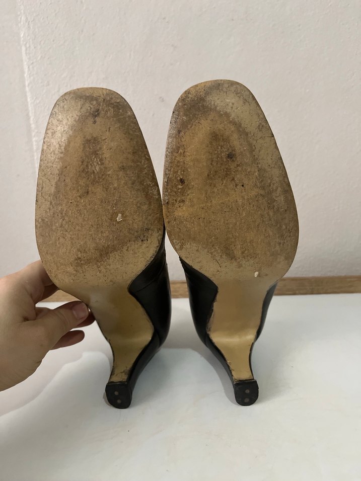 Vintage Salamander - Batı Almanya Üretimi Topuklu Ayakkabı - Görsel 4