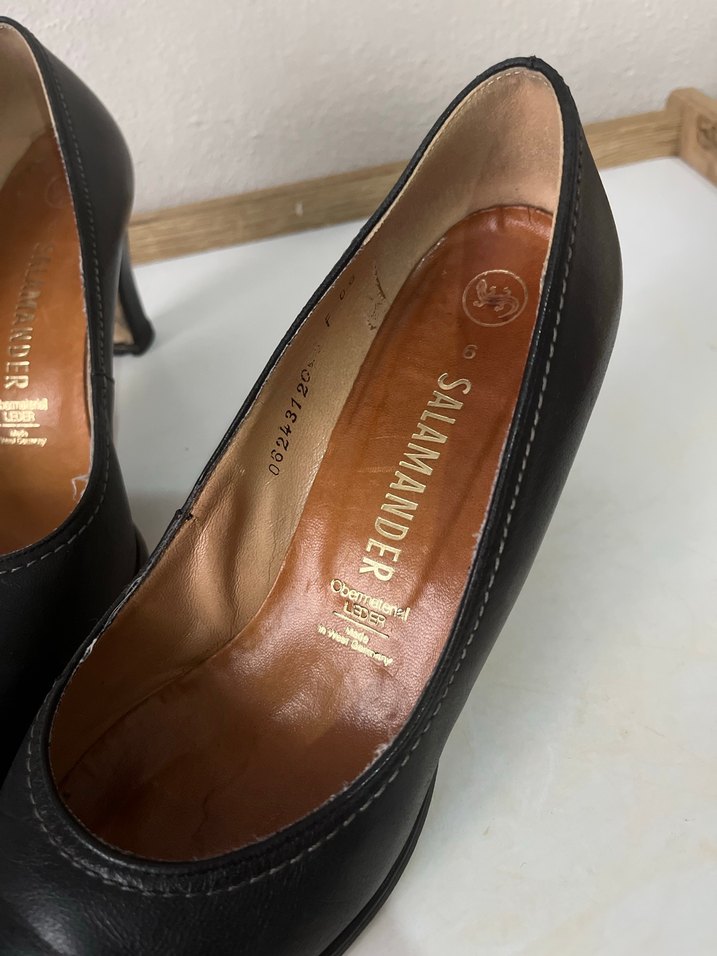 Vintage Salamander - Batı Almanya Üretimi Topuklu Ayakkabı - Görsel 3